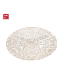 Miniso Round Braided Placemat, Beige
