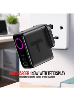 Tisla Power Gan Charger 140W With Tft Display