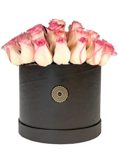 Bloombox Iconic Pink Rose Premium Black Box