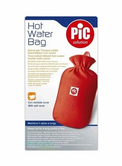 Pic Solution 2 Sided Rubber Hot Water Bag With Cover