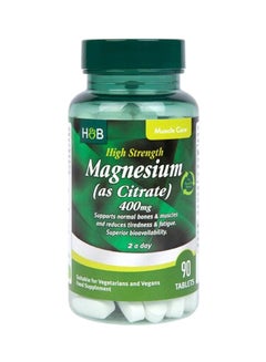Holland & Barrett High Strength Magnesium Citrate 400mg Food Supplement, 90 Tablets