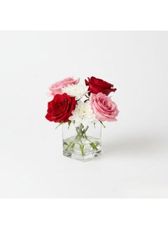 Blushing Hearts Vase