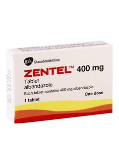 Glaxo Smith Kline Zentel 400 mg Albendazole