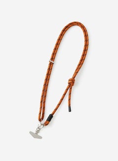 Typo Lanyard Crossbody Strap, Burnt Orange/Black