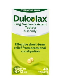 Dulcolax 5mg Bisacodyl Overnight Constipation Relief