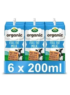 Arla حليب كامل الدسم، عبوة من 6
