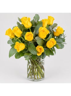Golden Rose Vase