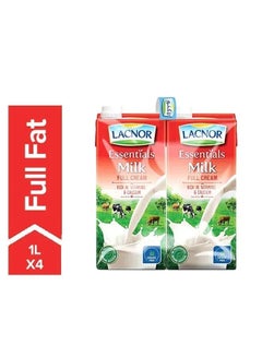 Lacnor Full Fat Milk, Pack Of 4