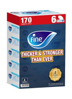 Fine مناديل وجه، 170 قطعة