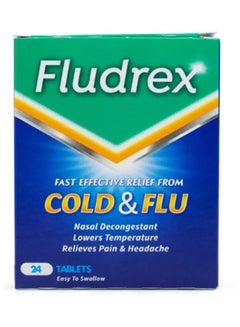 Fludrex Cold And Flu Tablets, 24 Pcs