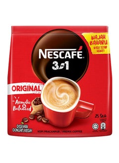 Nescafe 3 In 1 Original Coffee, Pack Of 25