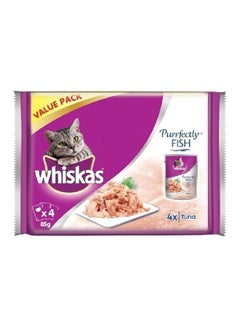 Whiskas Purrfectly Tuna Cat Food, Pack Of 4