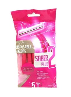 Ego Twin Blade Razor For Women With Lubricant Strips, 5 Pcs, China