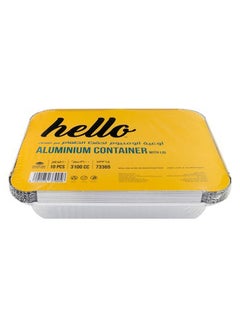 Hello Aluminum Container With Lid