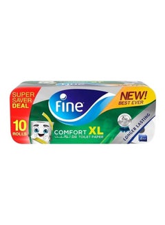 Fine Comfort XL Toilet Paper Roll, Pack Of 10