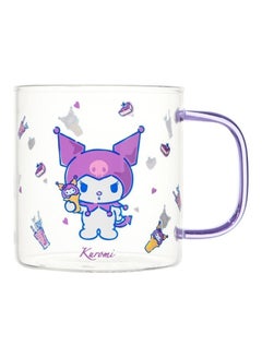 Miniso Sanrio Characters Kuromi Glass Cup With Colored Handle