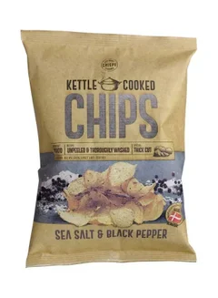 Kettle Potato Chips, Sea Salt & Black Pepper