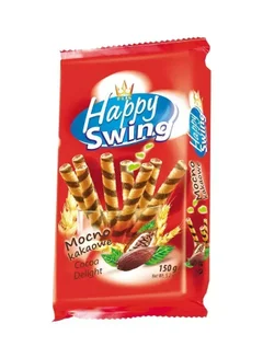 Happy Swing Cocoa Wafer Rolls