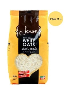 Jenan Quick Cooking White Oats, Pack Of 3