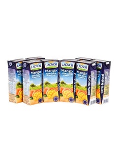 Lacnor No Added Sugar 100% Mango Juice, Pack Of 8