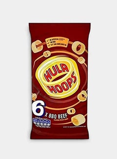 Hula Hoops Bbq Beef Chips, Pack Of 6