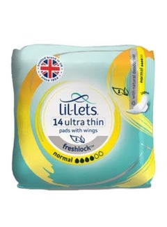 Lil-Lets Freshlock Normal Ultra Thin Pads With Wings & Natural Deodoriser