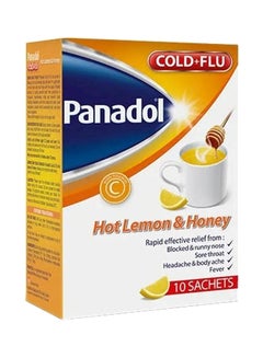 Panadol Cold And Flu Sachets, Hot Lemon & Honey