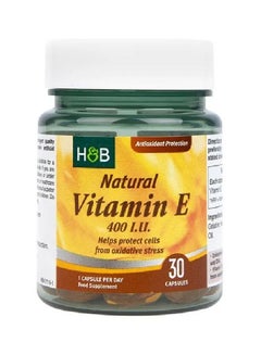 Holland & Barrett Natural Vitamin E 400IU Food Supplement, 30 Capsules