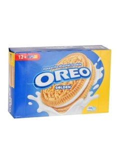 Oreo بسكويت كريمة ذهبية، عبوة من 12