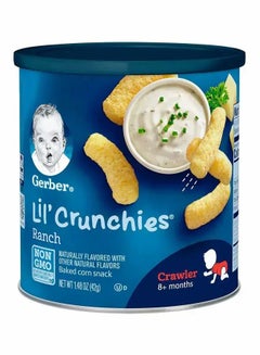 Gerber Lil' Crunchies Baby Corn Snack, Ranch, 8 Months+