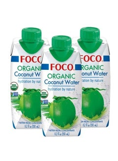 Foco Uht Organic Coconut Water, Pack Of 3