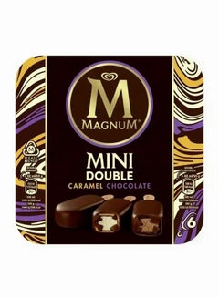Algida Mini Double Chocolate Caramel Ice Cream Bar, 6 Pcs