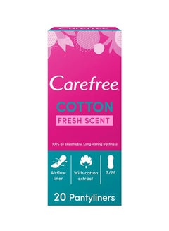 Carefree Cotton Fresh Scented Panty Liners