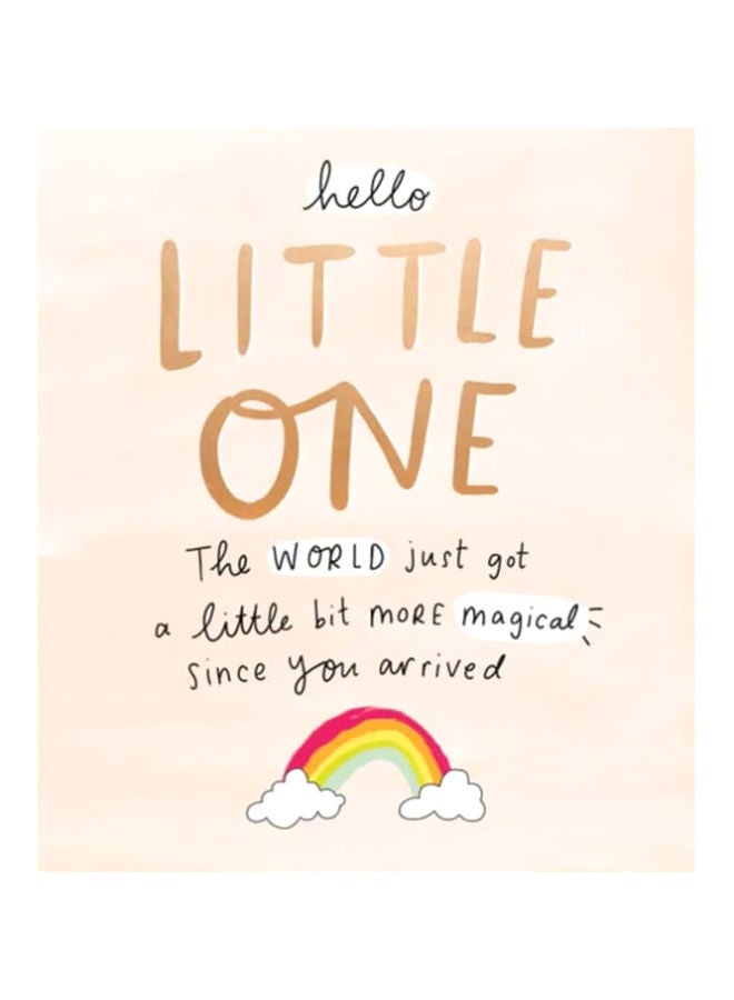 Pigment Hello Little One Rainbow Greeting Card