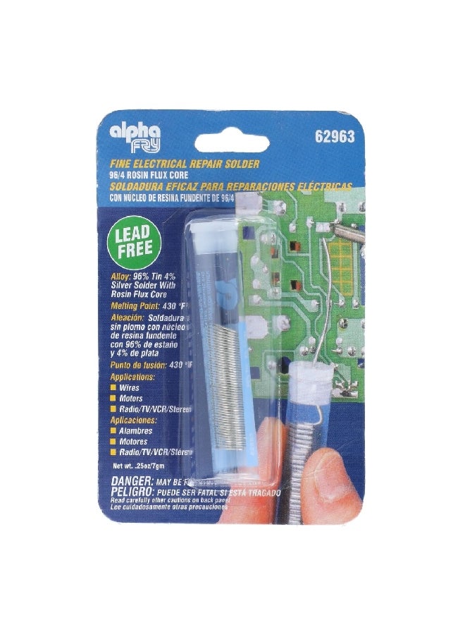Alpha Fry No-Lead Rosin Soldering Wire Silver 14.732 x 2.54 x 9.652 cm 62963