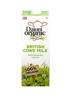 Daioni Organic Semi Skimmed British Cow's Milk
