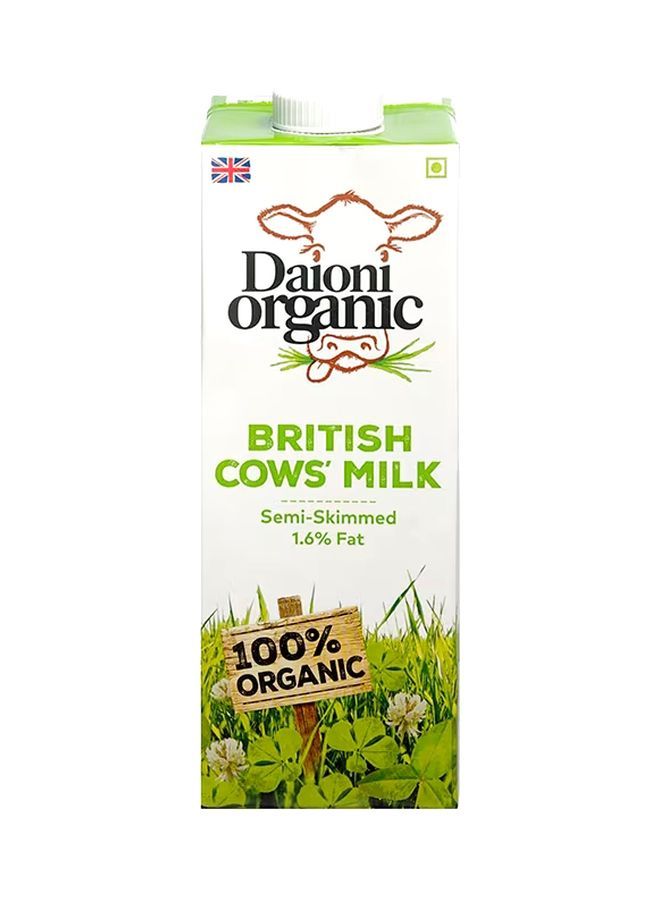 Daioni Organic Semi Skimmed British Cow's Milk