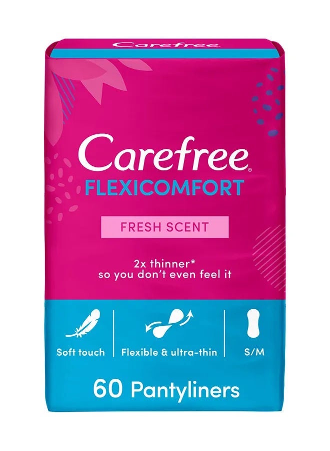 Carefree Flexi Comfort Fresh Scented Panty Liners
