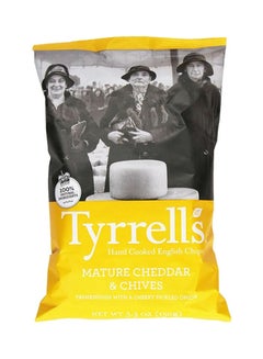 Tyrrells Mature Cheddar & Chives Hand Cooked English Crisps