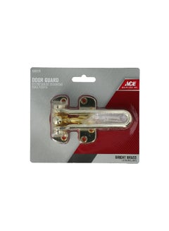 Ace Steel Swingbar Exterior Door Guard Brass 4-1/8 x 5 Inch 01-3016-120