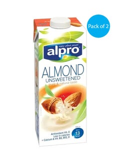 Alpro Unsweetened Almond Milk, Pack Of 2