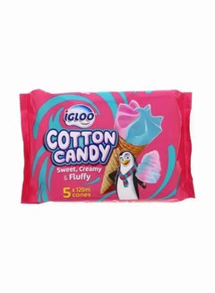 Igloo Cotton Candy Ice Cream Cone, 5 Pcs