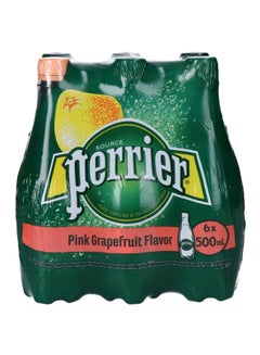 Perrier Sparkling Mineral Water, Pink Grapefruit, Pack Of 6
