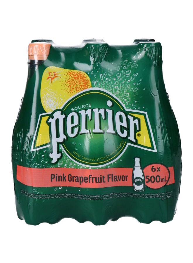 Perrier Sparkling Mineral Water, Pink Grapefruit, Pack Of 6