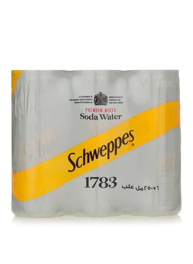Schweppes Soda Water Bottle, Pack Of 6