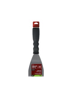 Ace Chisel Edge Paint Scraper with Rubber Grip Handle Black and Silver 3 Inch BS3-A