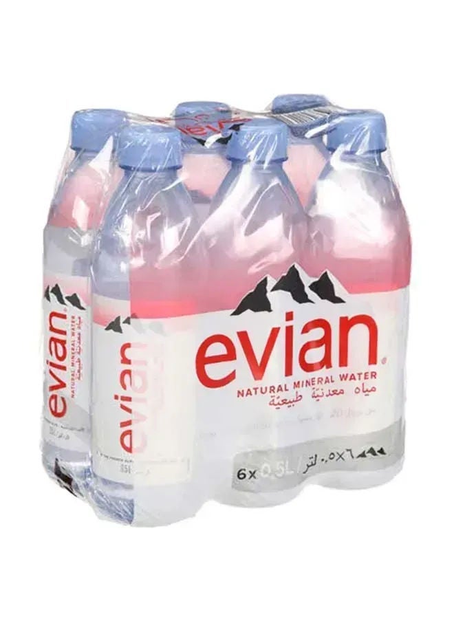 Evian Prestige Natural Mineral Water, Pack Of 6