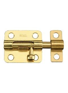National Hardware Brass-Plated Steel Barrel Bolt Gold 2.5 Inch 01-3008-334