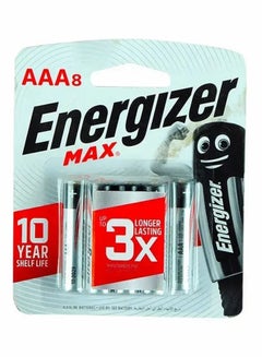 Energizer Aaa Alkaline Max Power Seal Battery, 8 Pcs