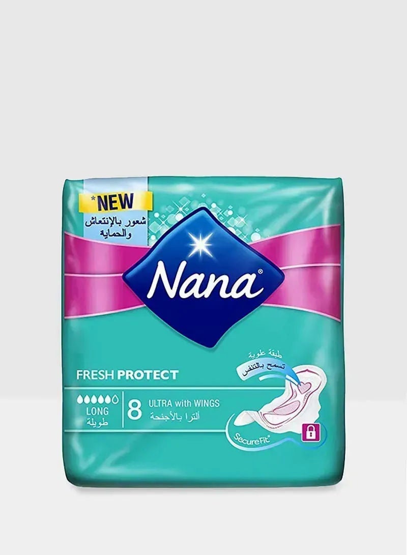Nana Fresh Protect Ultra Thin Sanitary Napkins With Wings